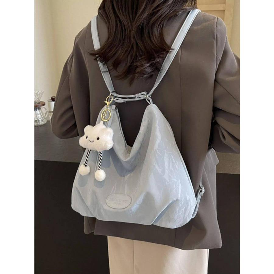 PU Leather Shoulder Bag Blue / onesize Apparel and Accessories