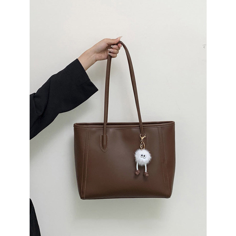 PU Leather Shoulder Bag Brown / ONESIZE Apparel and Accessories