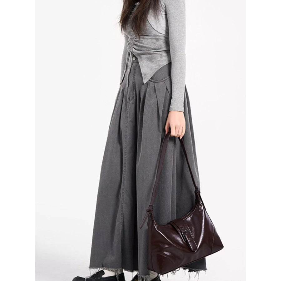 PU Leather Shoulder Bag Coffee Brown / onesize Apparel and Accessories