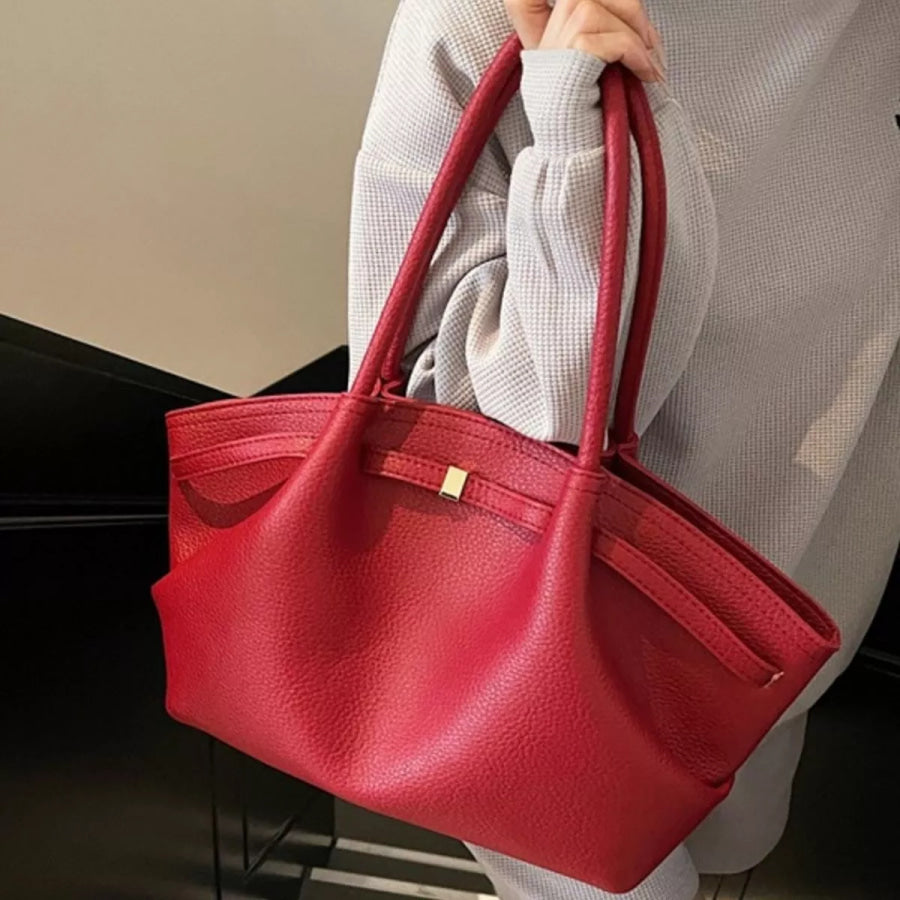 PU Leather Shoulder Bag Red / onesize Apparel and Accessories