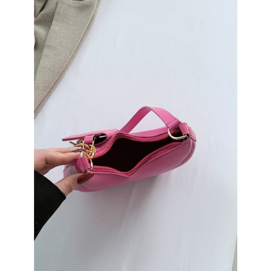 PU Leather Shoulder Bag with EarPods Bag Apparel and Accessories