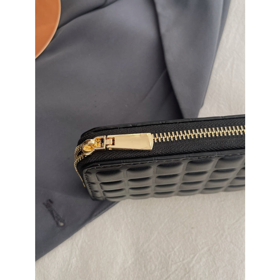 PU Leather Solid Color Wallet Apparel and Accessories
