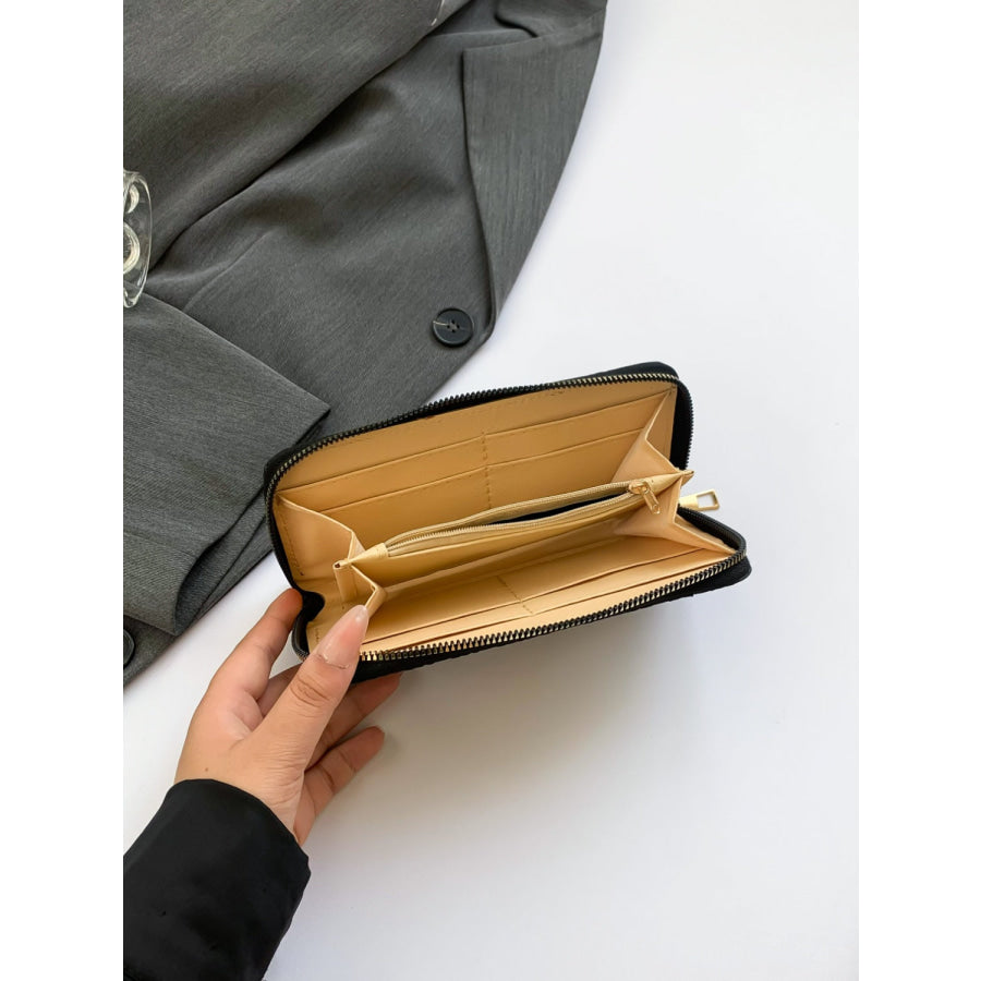 PU Leather Solid Color Wallet Apparel and Accessories