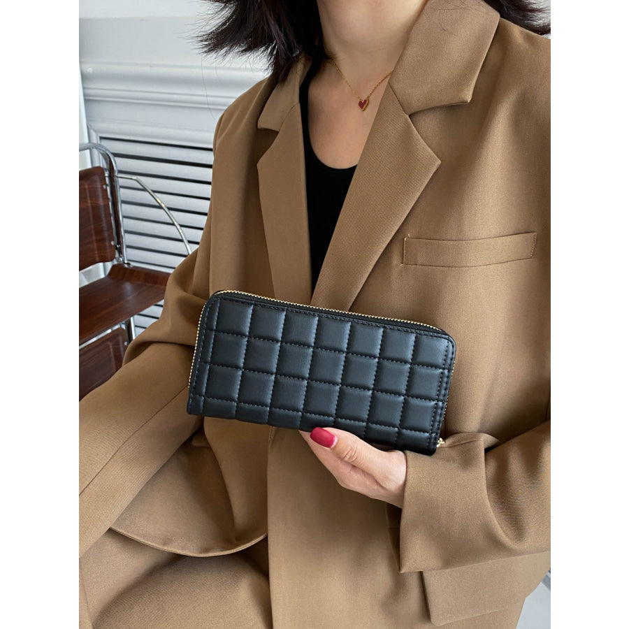 PU Leather Solid Color Wallet Apparel and Accessories