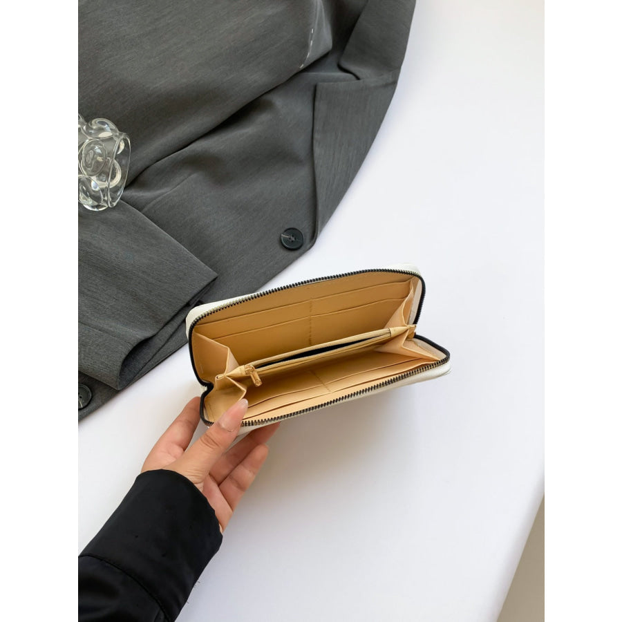 PU Leather Solid Color Wallet Apparel and Accessories