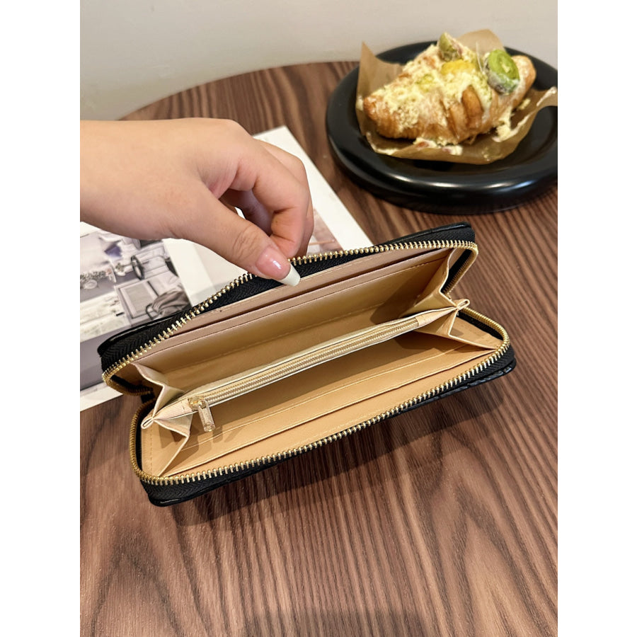 PU Leather Solid Color Wallet Apparel and Accessories