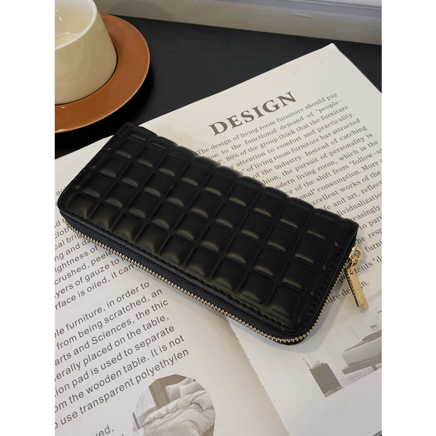 PU Leather Solid Color Wallet Apparel and Accessories