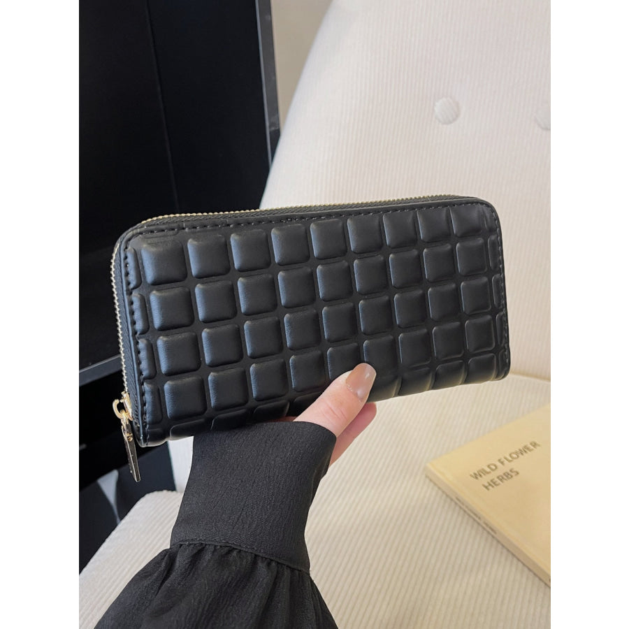 PU Leather Solid Color Wallet Apparel and Accessories