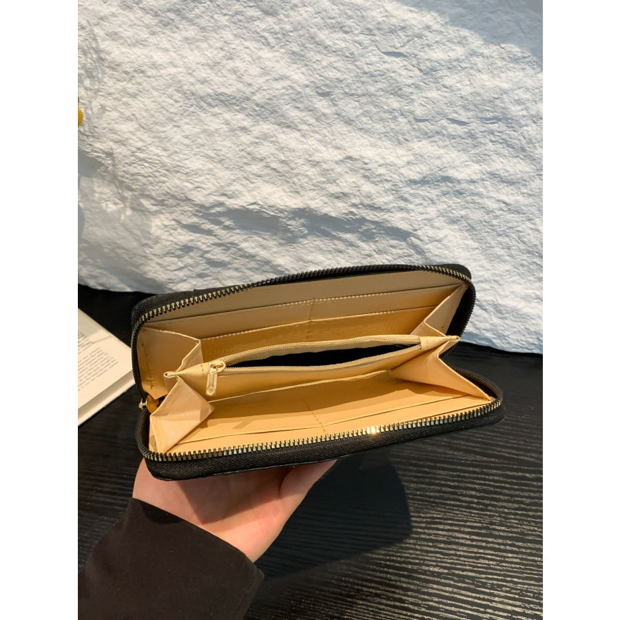 PU Leather Solid Color Wallet Apparel and Accessories