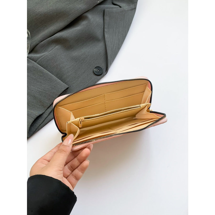 PU Leather Solid Color Wallet Apparel and Accessories