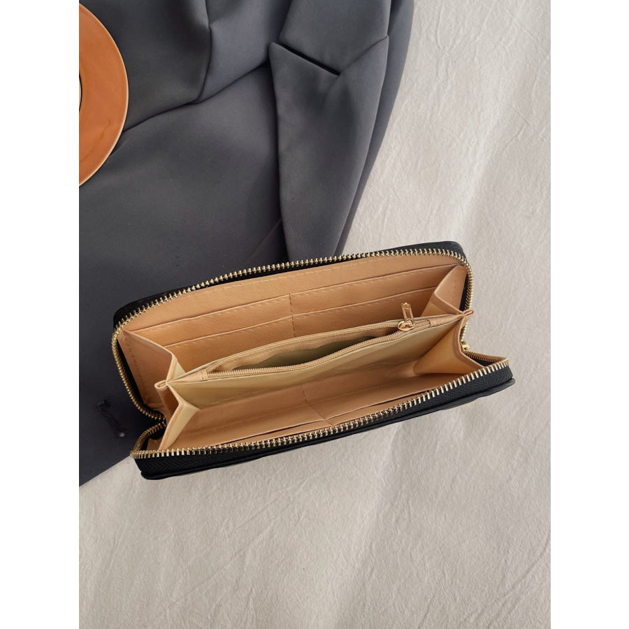 PU Leather Solid Color Wallet Apparel and Accessories