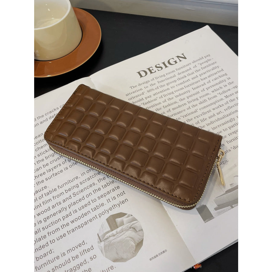 PU Leather Solid Color Wallet Apparel and Accessories
