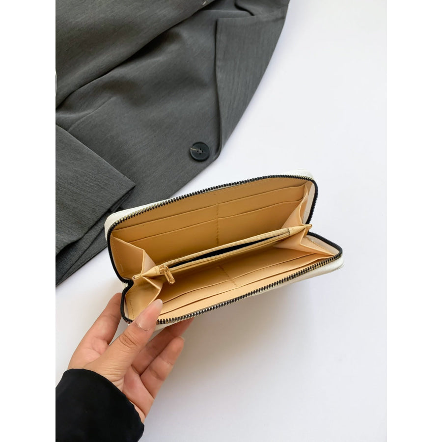 PU Leather Solid Color Wallet Apparel and Accessories