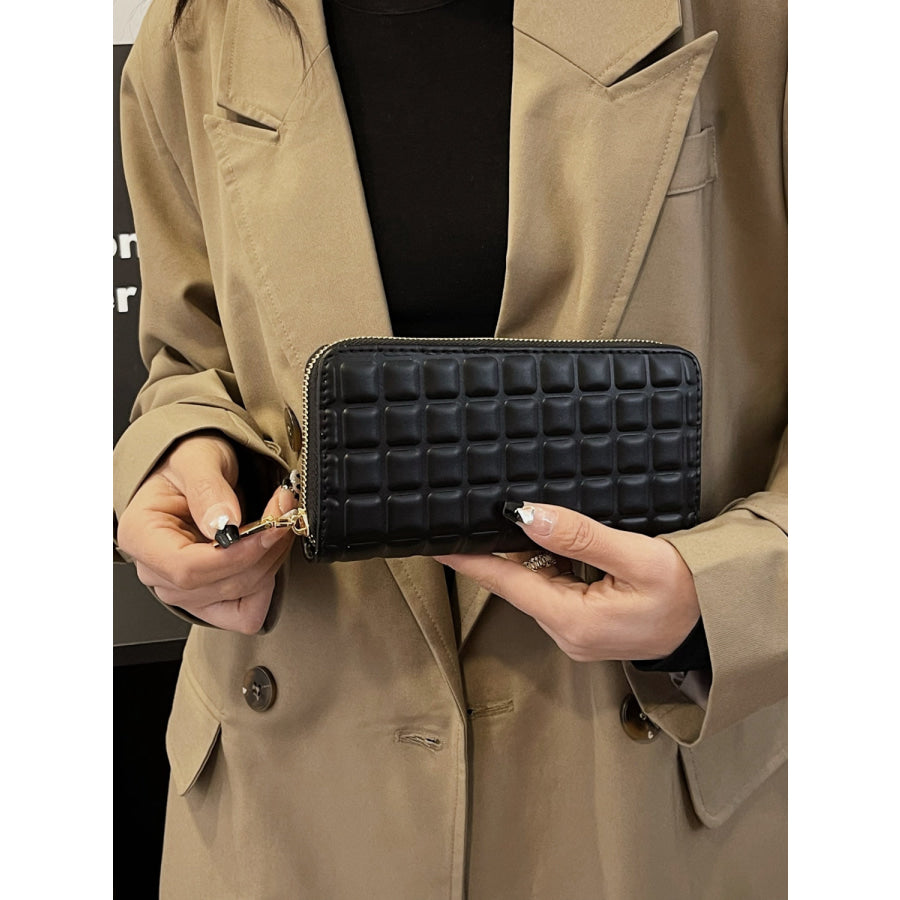 PU Leather Solid Color Wallet Apparel and Accessories
