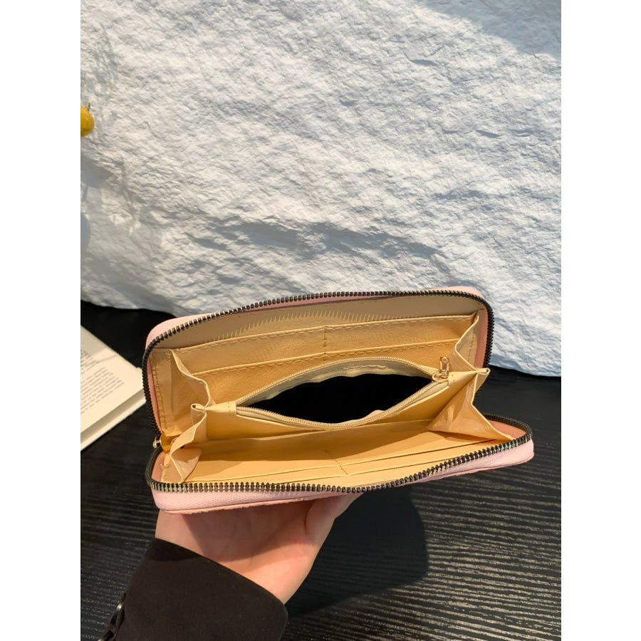 PU Leather Solid Color Wallet Apparel and Accessories