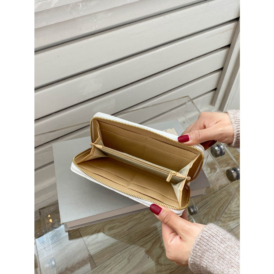 PU Leather Solid Color Wallet Apparel and Accessories