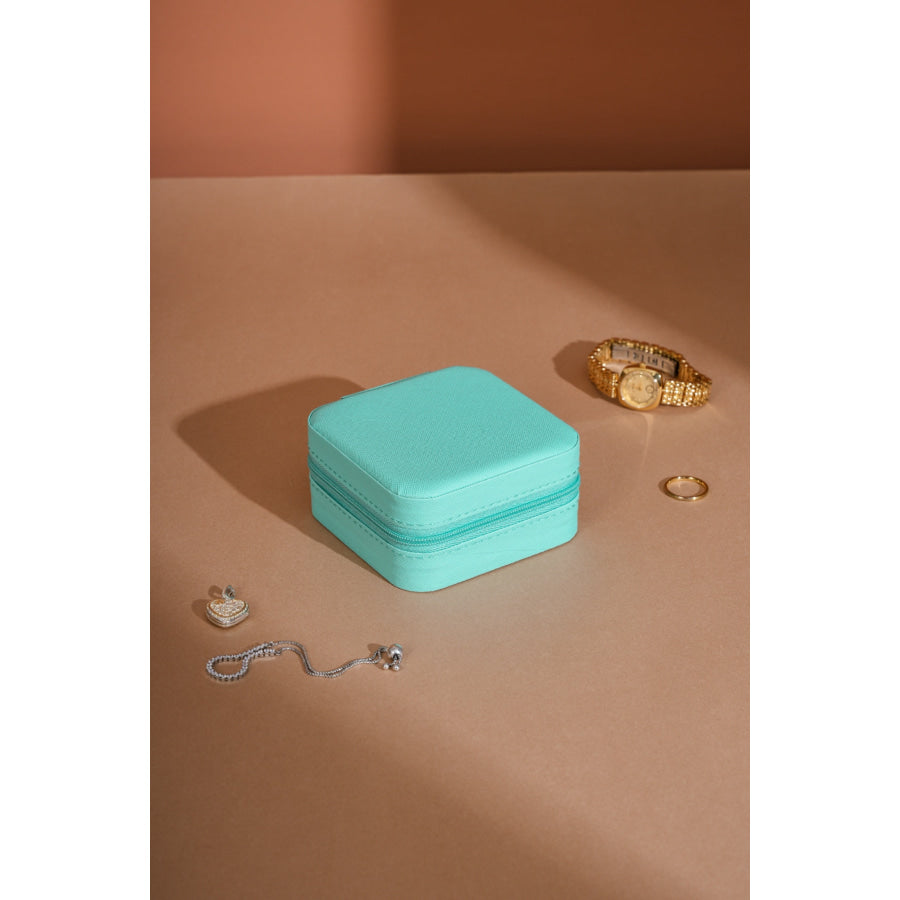 PU Leather Square Jewelry Box Apparel and Accessories