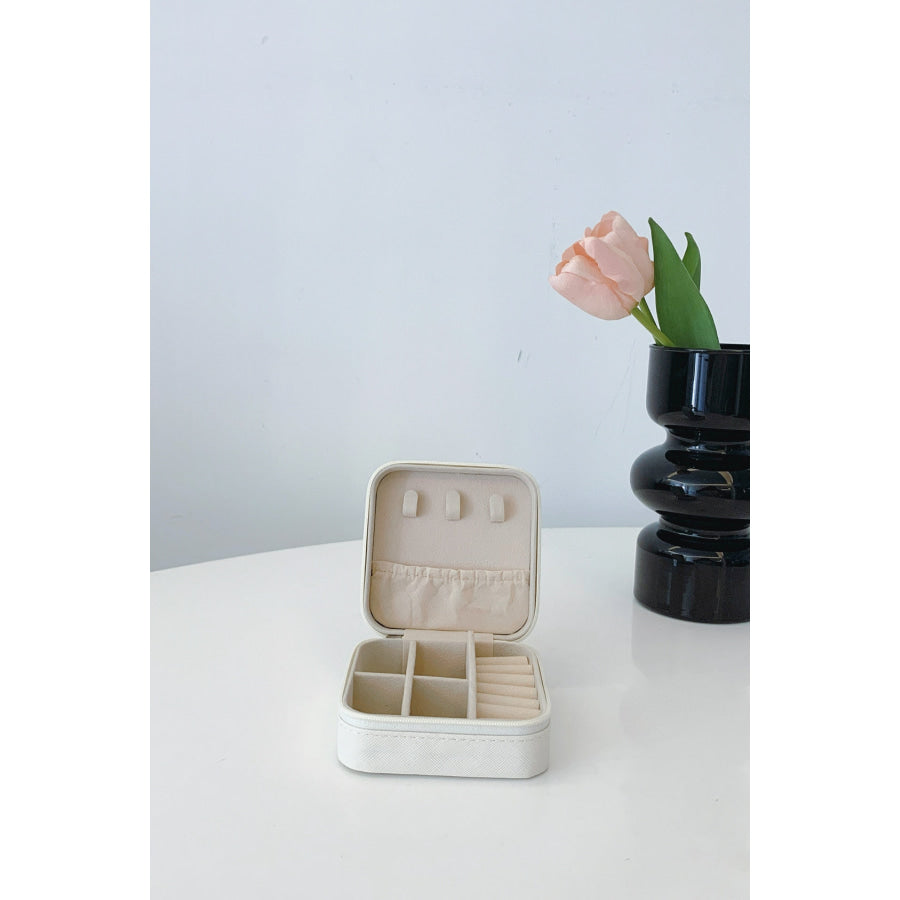 PU Leather Square Jewelry Box Apparel and Accessories