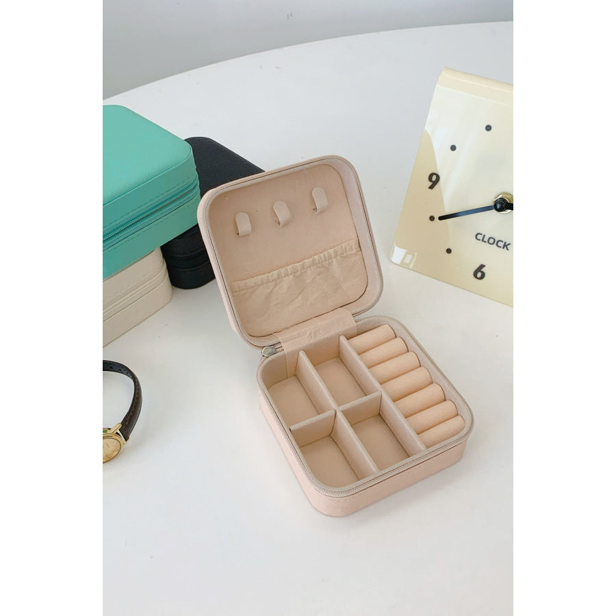 PU Leather Square Jewelry Box Apparel and Accessories