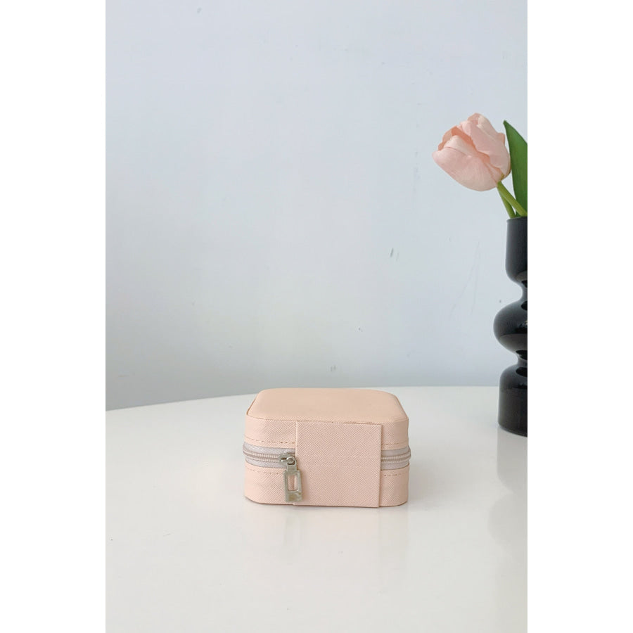PU Leather Square Jewelry Box Apparel and Accessories
