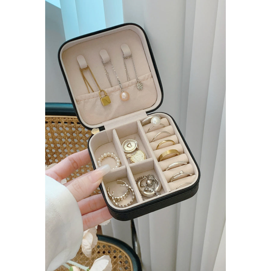 PU Leather Square Jewelry Box Apparel and Accessories