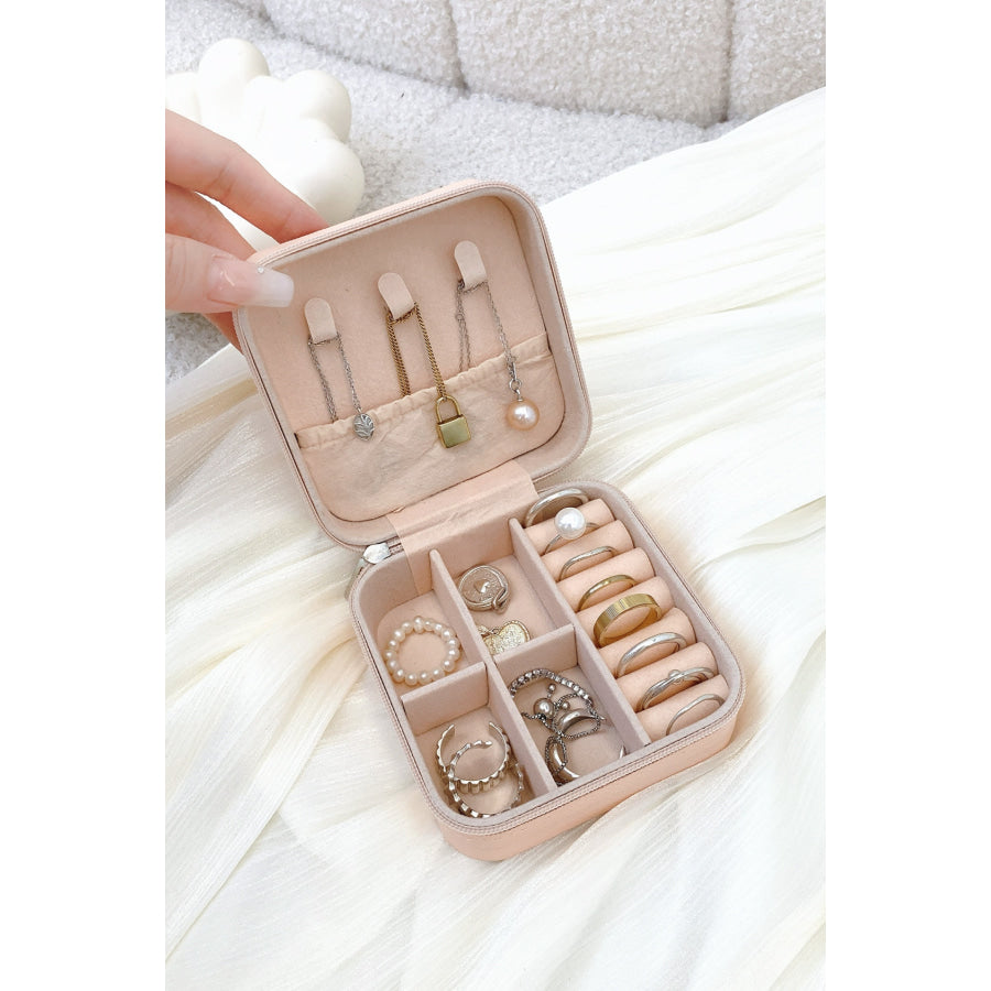 PU Leather Square Jewelry Box Apparel and Accessories