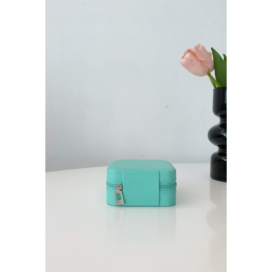 PU Leather Square Jewelry Box Apparel and Accessories