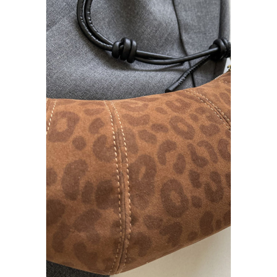 PU Leather Strap Suede Shoulder Bag Apparel and Accessories