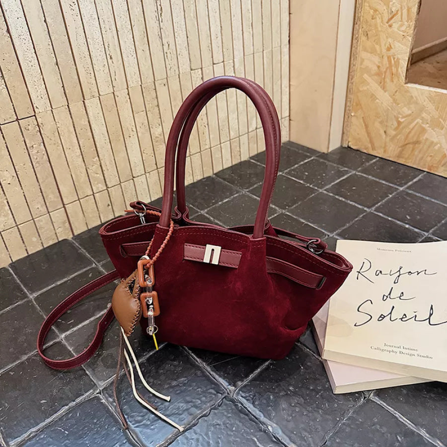 PU Leather Suede Mini Handbag Apparel and Accessories