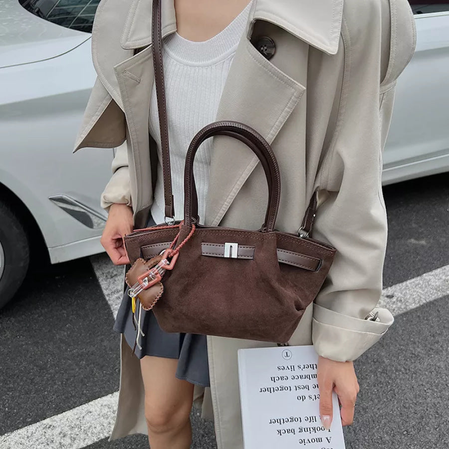 PU Leather Suede Mini Handbag Apparel and Accessories