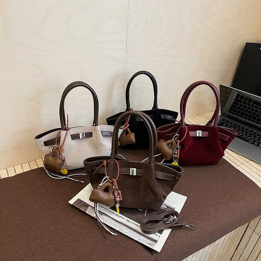 PU Leather Suede Mini Handbag Apparel and Accessories