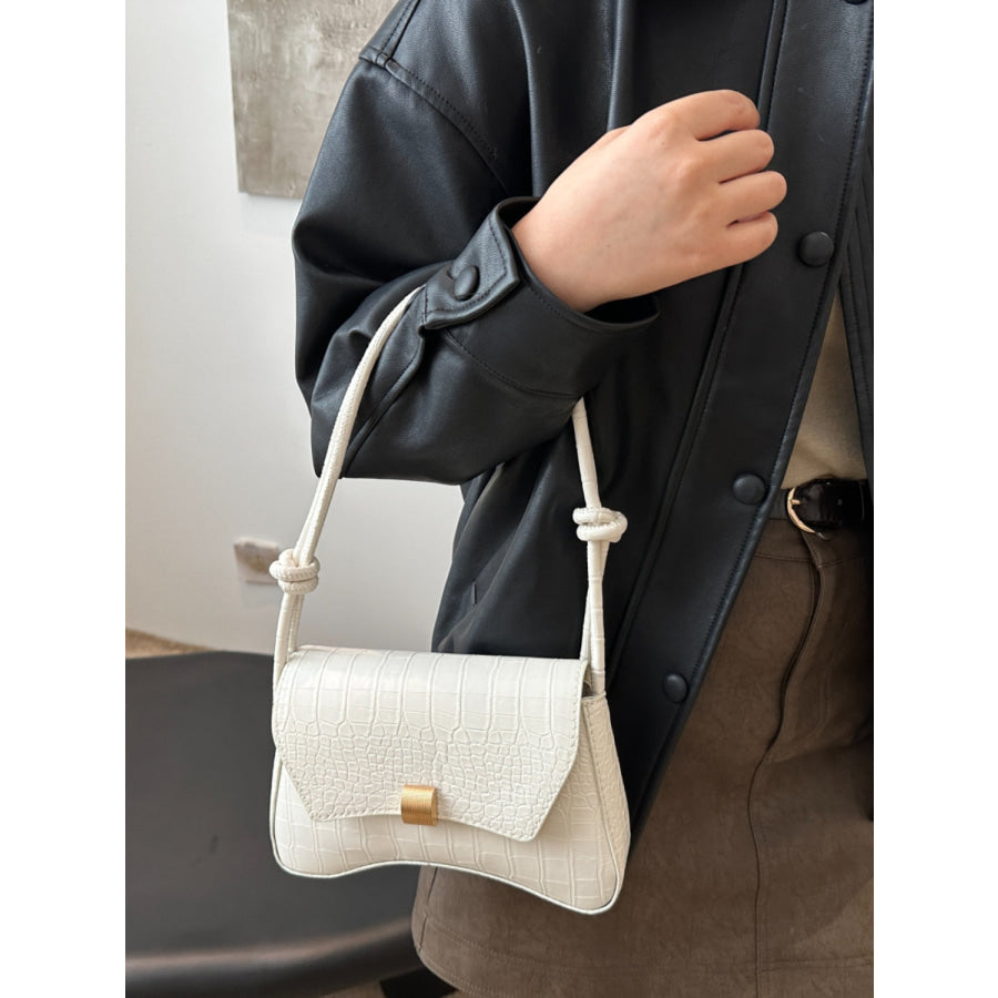 PU Leather Texture Crossbody Bag Apparel and Accessories