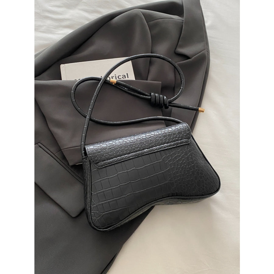 PU Leather Texture Crossbody Bag Apparel and Accessories