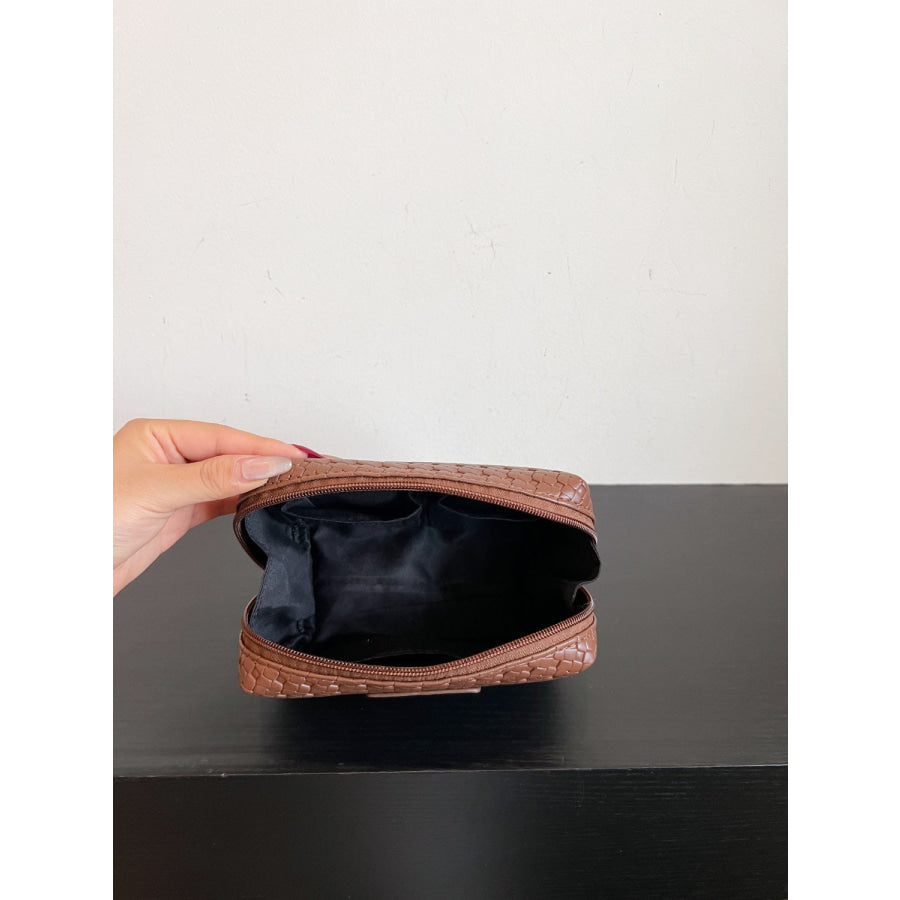PU Leather Woven Clutch Apparel and Accessories
