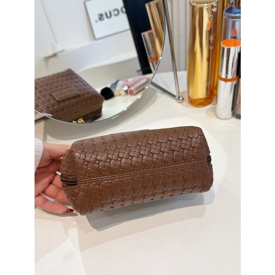 PU Leather Woven Clutch Apparel and Accessories