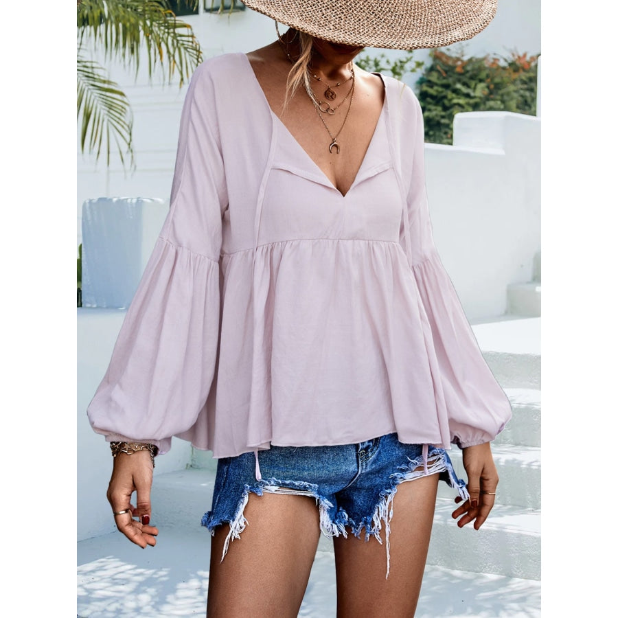 Puff Sleeve Babydoll Blouse