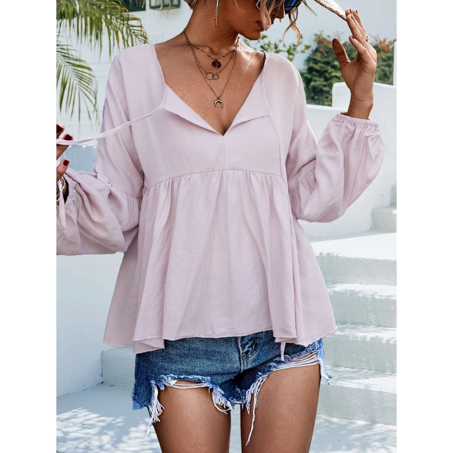 Puff Sleeve Babydoll Blouse