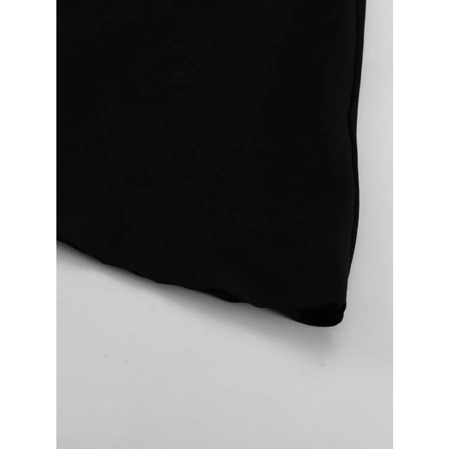 Puff Sleeve Contrast Collar Dress Apparel and Accessories