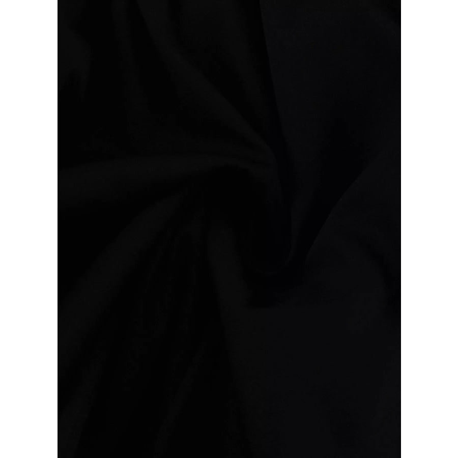 Puff Sleeve Contrast Collar Dress Apparel and Accessories