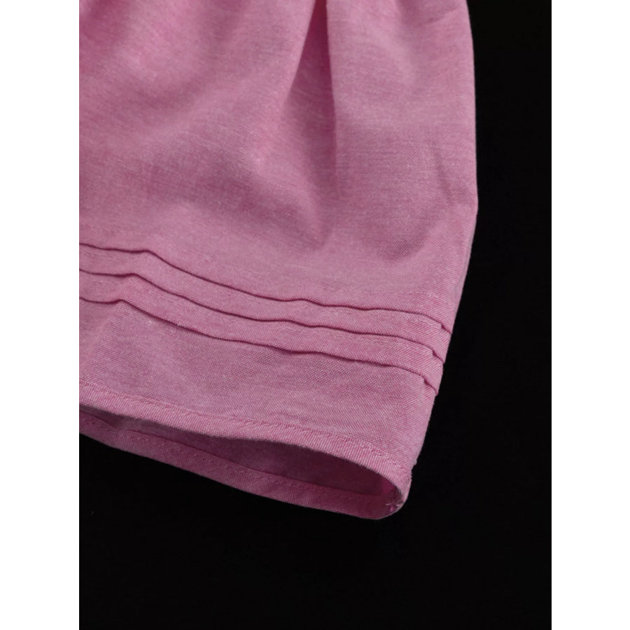 Puff Sleeve Cropped Top and Ruffled Skirt Set Apparel and Accessories