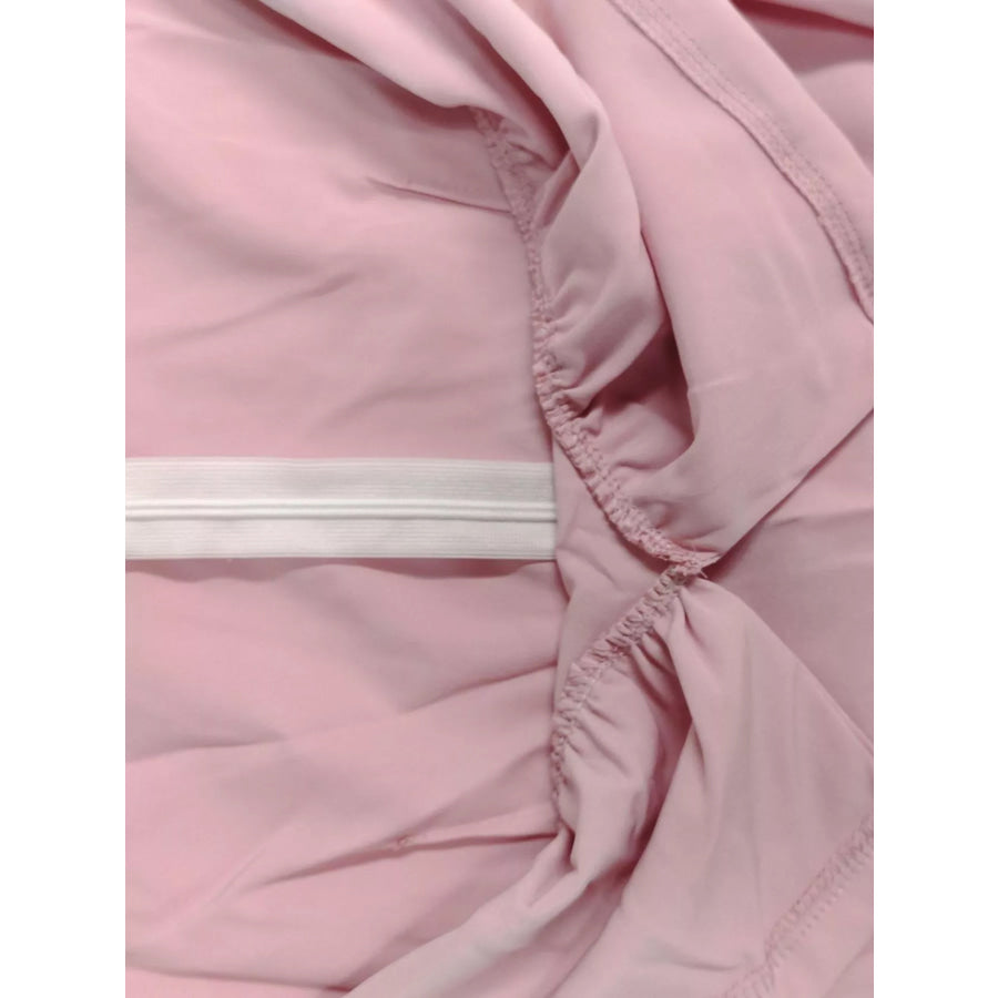 Puff Sleeve Tie Front Slit Midi Dress Apparel and Accessories