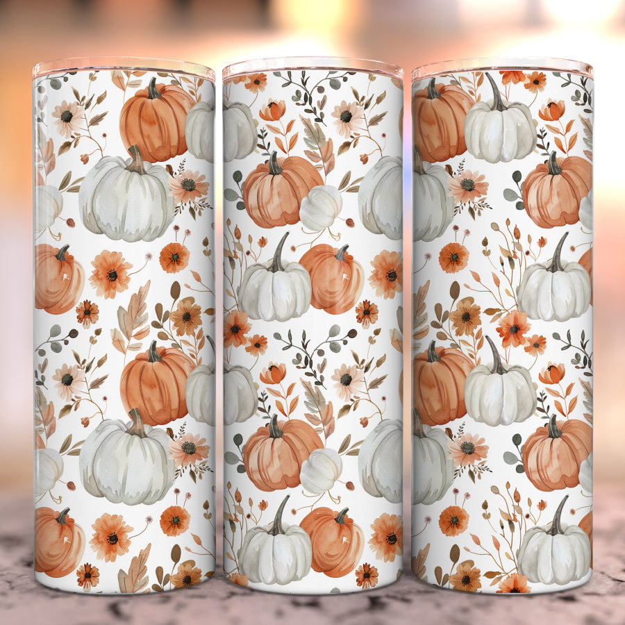 Pumpkin Delight Stainless Steel Tumbler Food &amp; Beverage Carriers