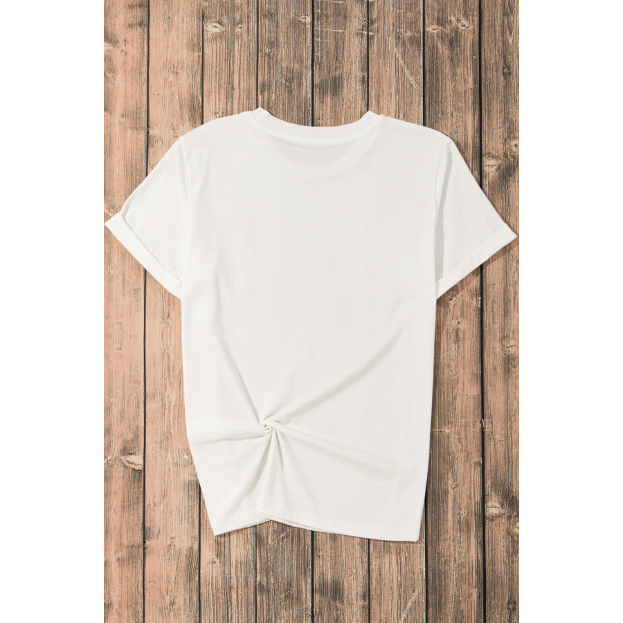 Pumpkin Round Neck Short Sleeve T-Shirt Apparel and Accessories