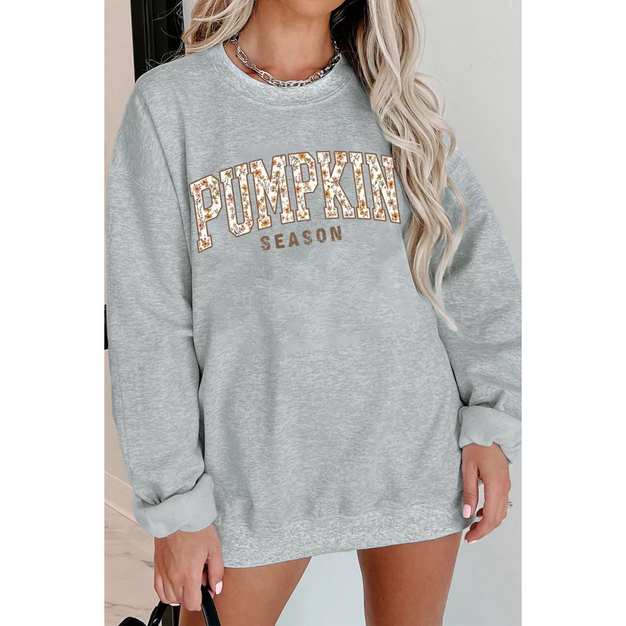 PUMPKIN SEASON Oversized Pullover Sweatshirt Apparel and Accessories