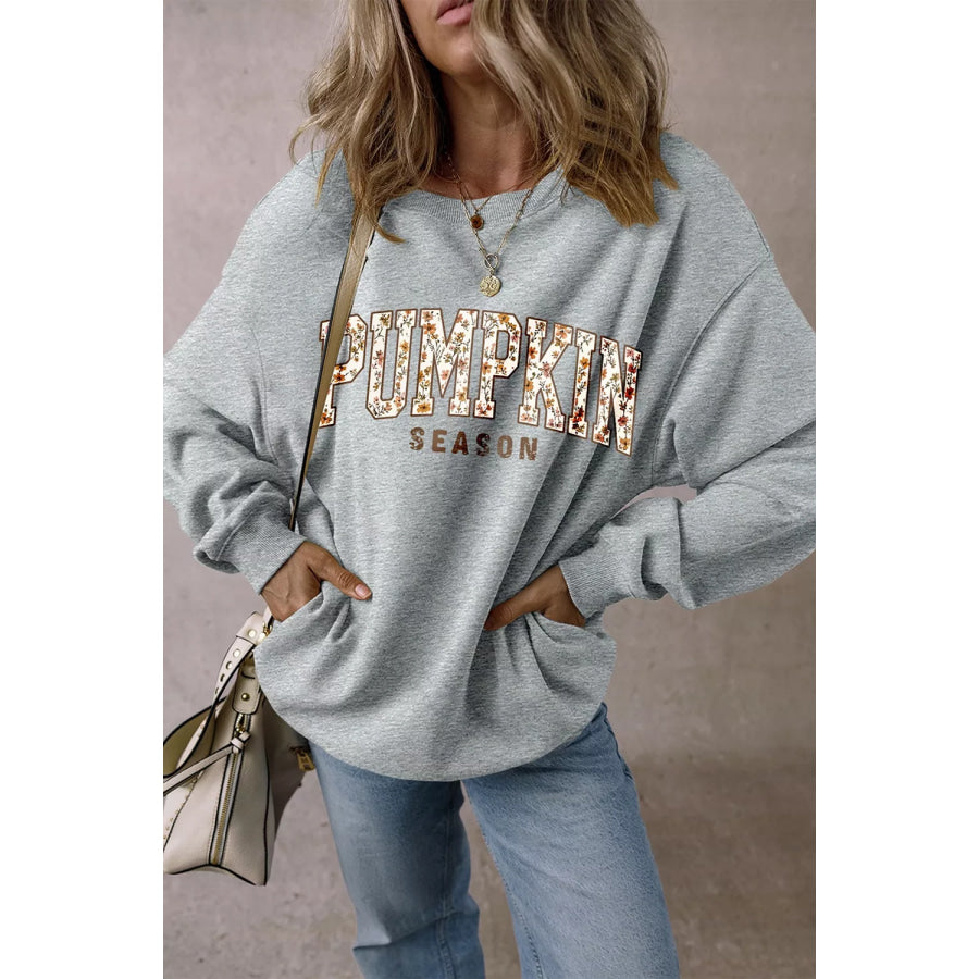 PUMPKIN SEASON Oversized Pullover Sweatshirt Apparel and Accessories