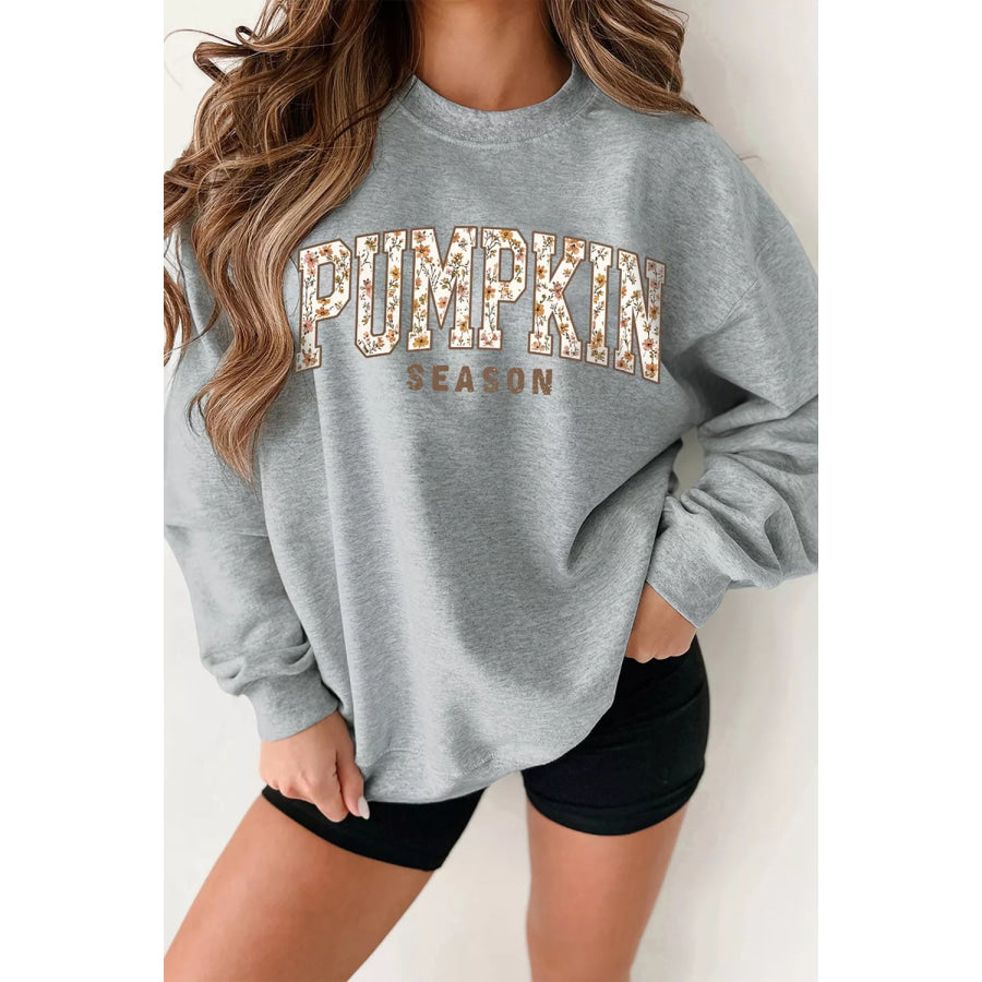 PUMPKIN SEASON Oversized Pullover Sweatshirt Apparel and Accessories