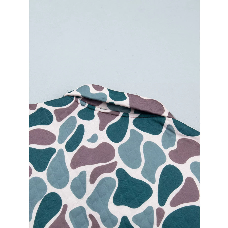 Quarter Snap Camouflage Sweatshirt Apparel and Accessories
