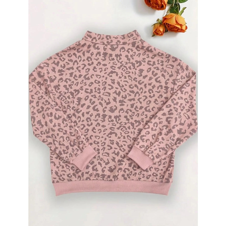 Quarter-Zip Corduroy Sweatshirt Apparel and Accessories