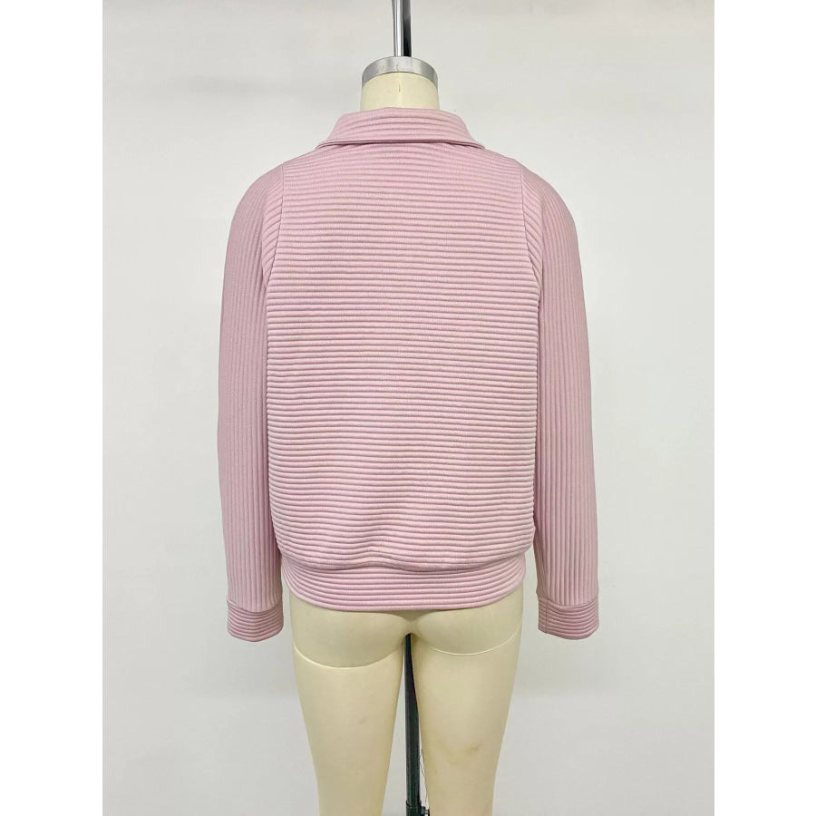 Quarter-Zip Long Sleeve Sweatshirt Apparel and Accessories