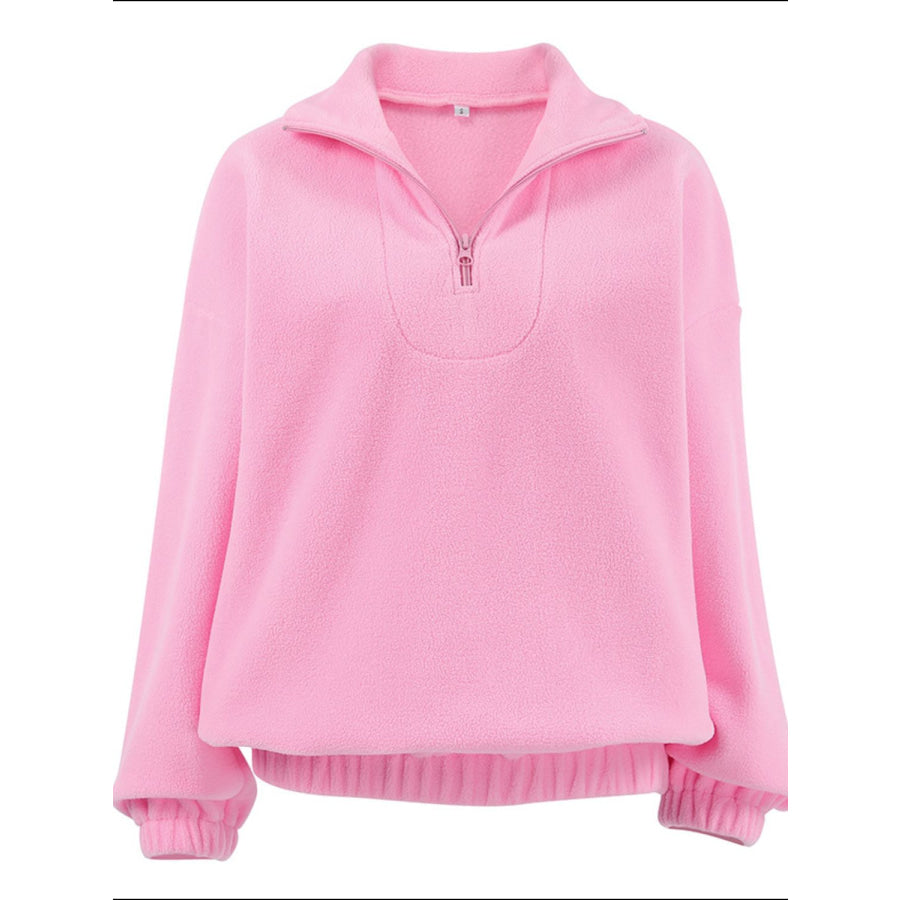 Quarter Zip Long Sleeve Sweatshirt Apparel and Accessories
